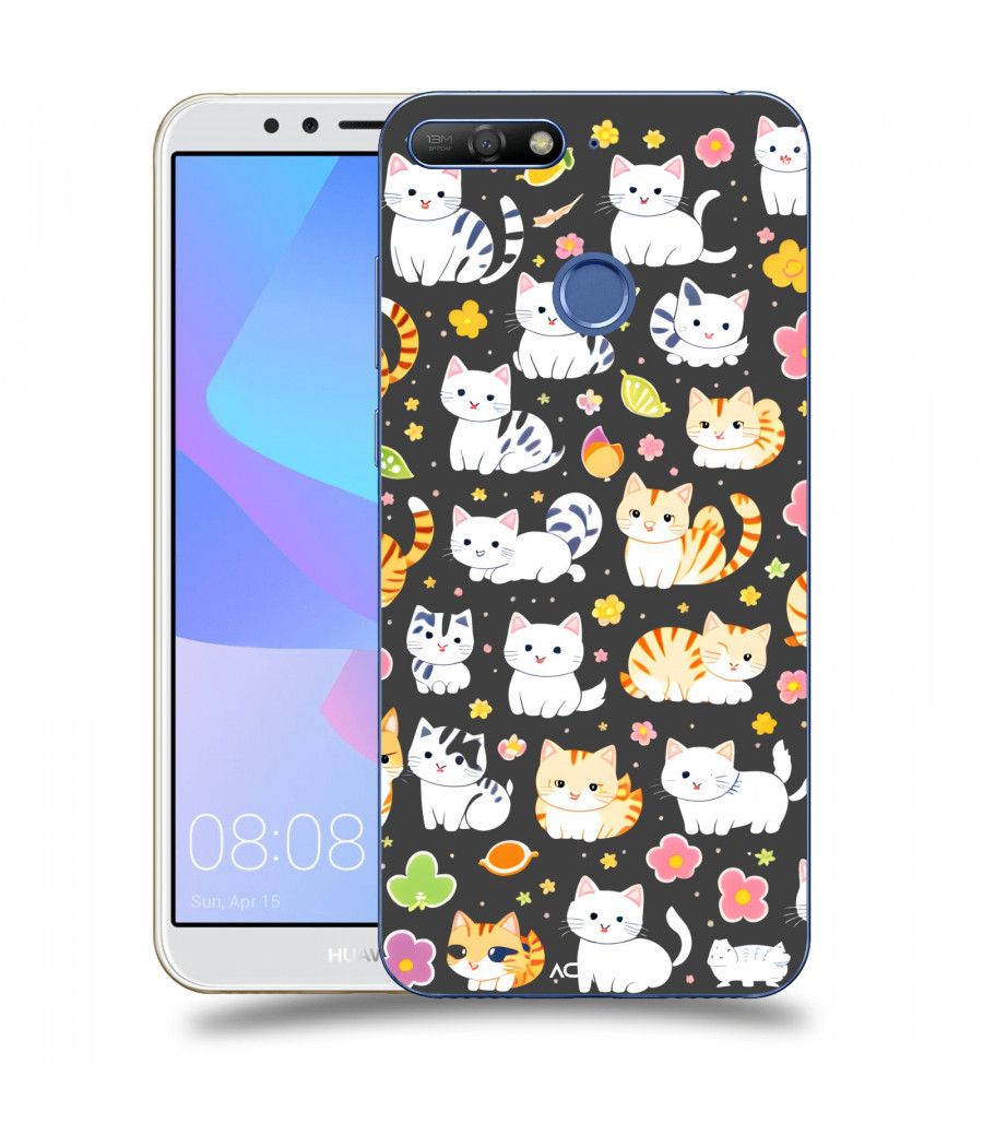 ACOVER Kryt na mobil Huawei Y6 Prime 2018 s motivem Little cats