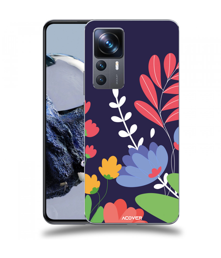 ACOVER Kryt na mobil Xiaomi 12T Pro s motivem Colorful Flowers